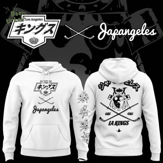 New Japangeles x Los Angeles Kings White Hoodie 2025