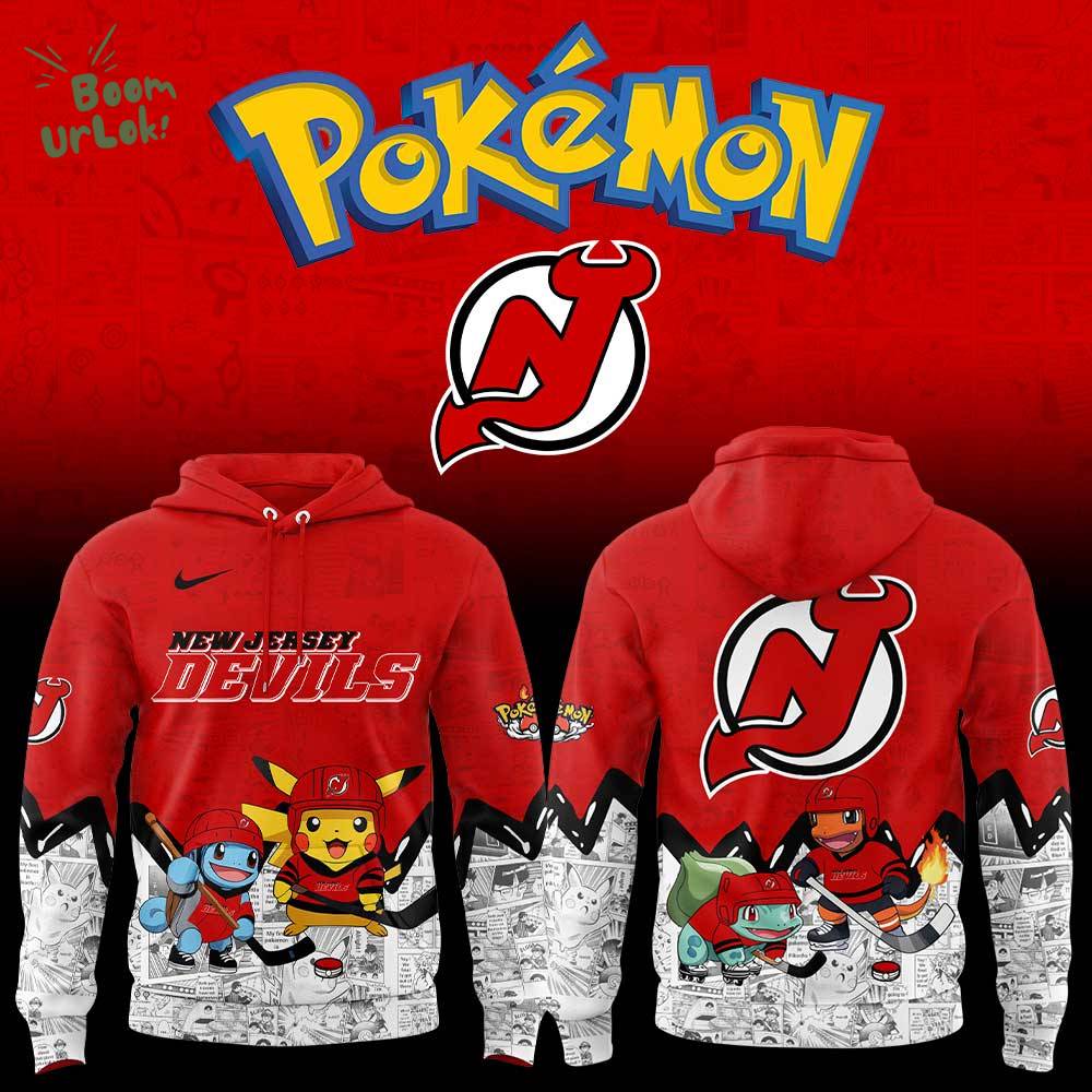 New Jersey Devils x Pokémon New Hoodie New Jersey Devils x Pokémon New Hoodie