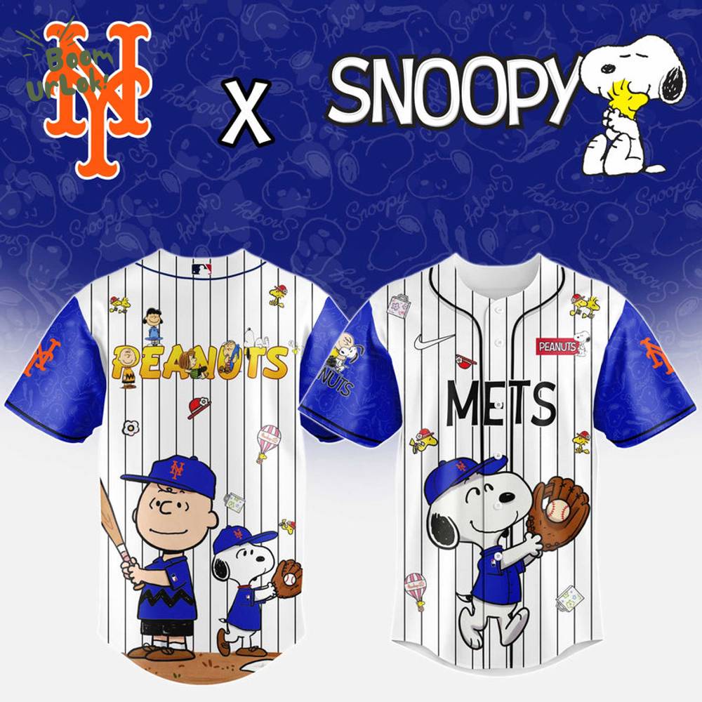 New York Mets MLB “75th Anniversary of Peanuts” Snoopy Special Edition Jersey 2025 New York Mets MLB “75th Anniversary of Peanuts” Snoopy Special Edition Jersey 2025