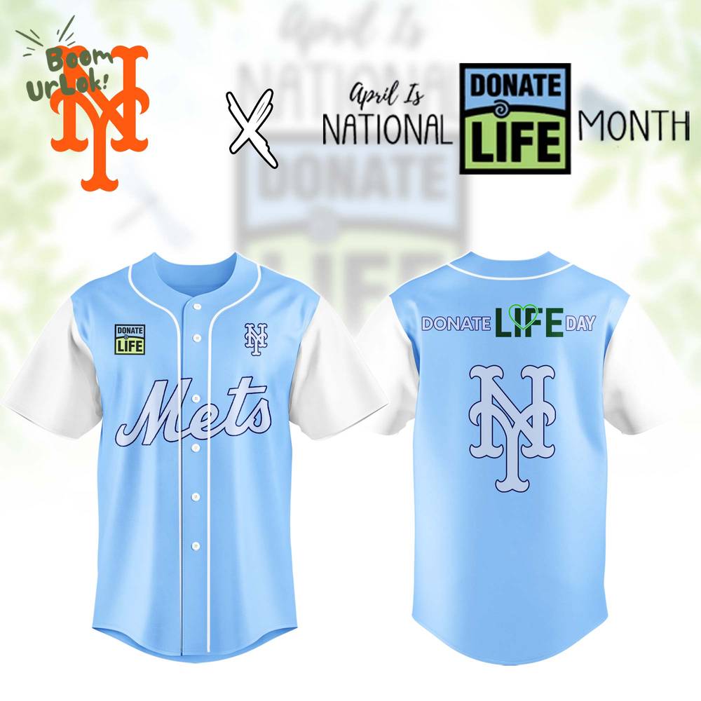 New York Mets MLB x Donate Life Month Baseball Jersey Editions Limited New York Mets MLB x Donate Life Month Baseball Jersey Editions Limited
