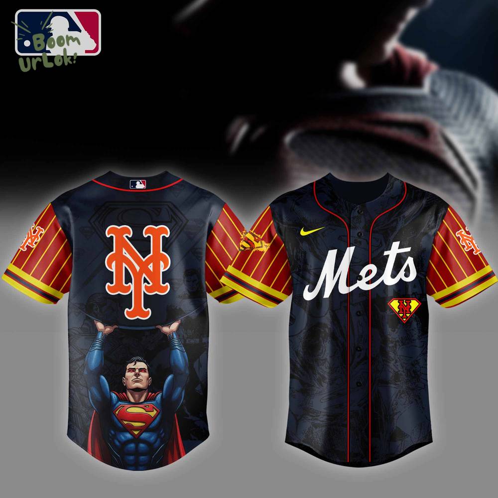 New York Mets MLB x Superman Baseball Jersey Editions Limited 2025 New York Mets MLB x Superman Baseball Jersey Editions Limited 2025