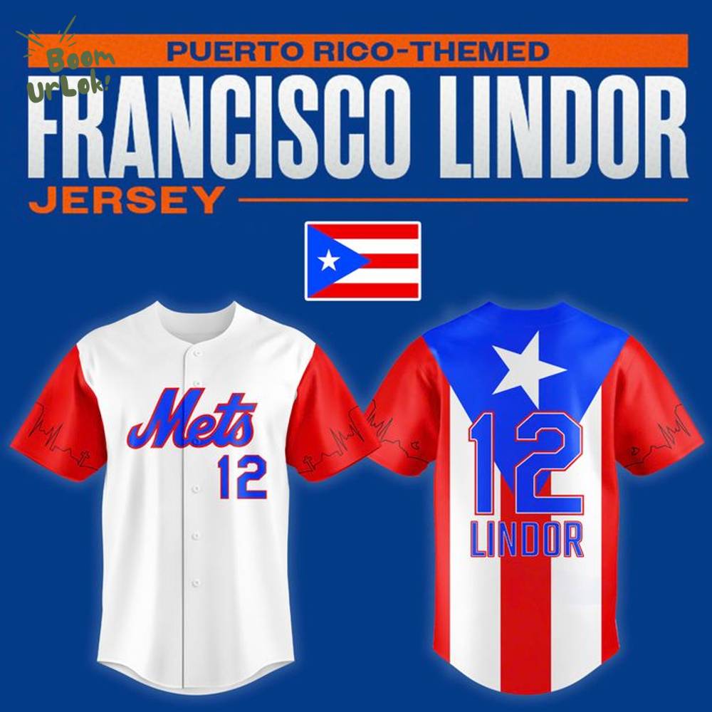 New York Mets Puerto Rico Francisco Lindor Jersey New York Mets Puerto Rico Francisco Lindor Jersey