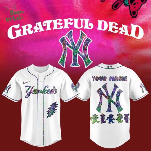 New York Yankees Grateful Dead Night Jersey Custom Name For Fans