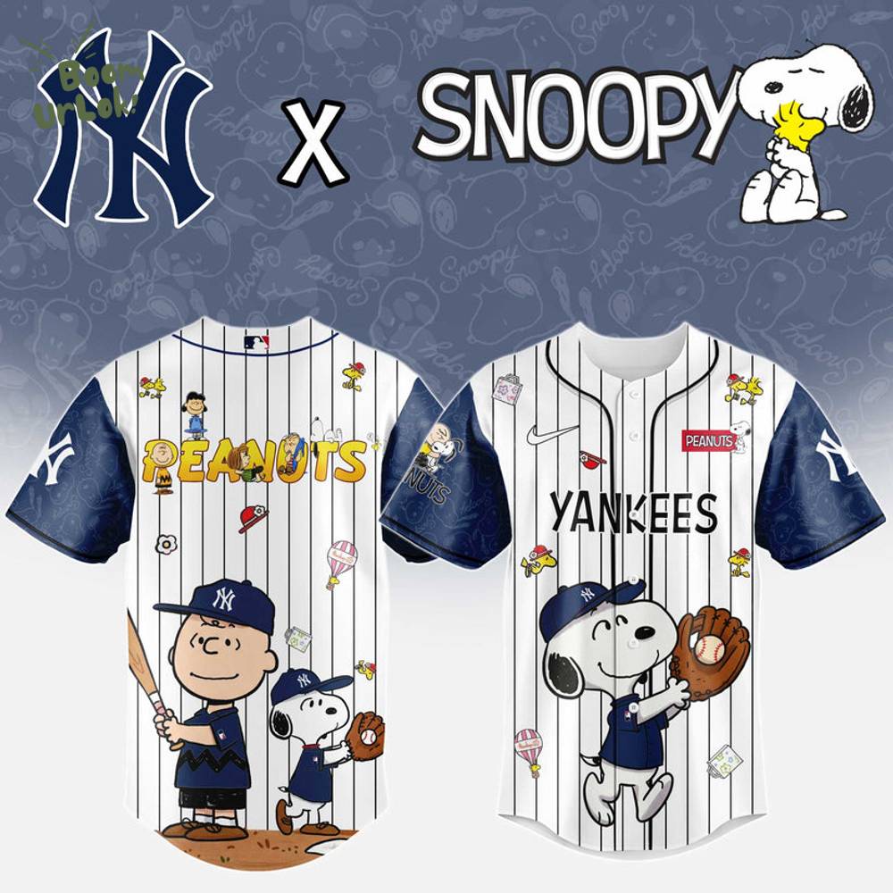 New York Yankees MLB “75th Anniversary of Peanuts” Snoopy Special Edition Jersey 2025 New York Yankees MLB “75th Anniversary of Peanuts” Snoopy Special Edition Jersey 2025
