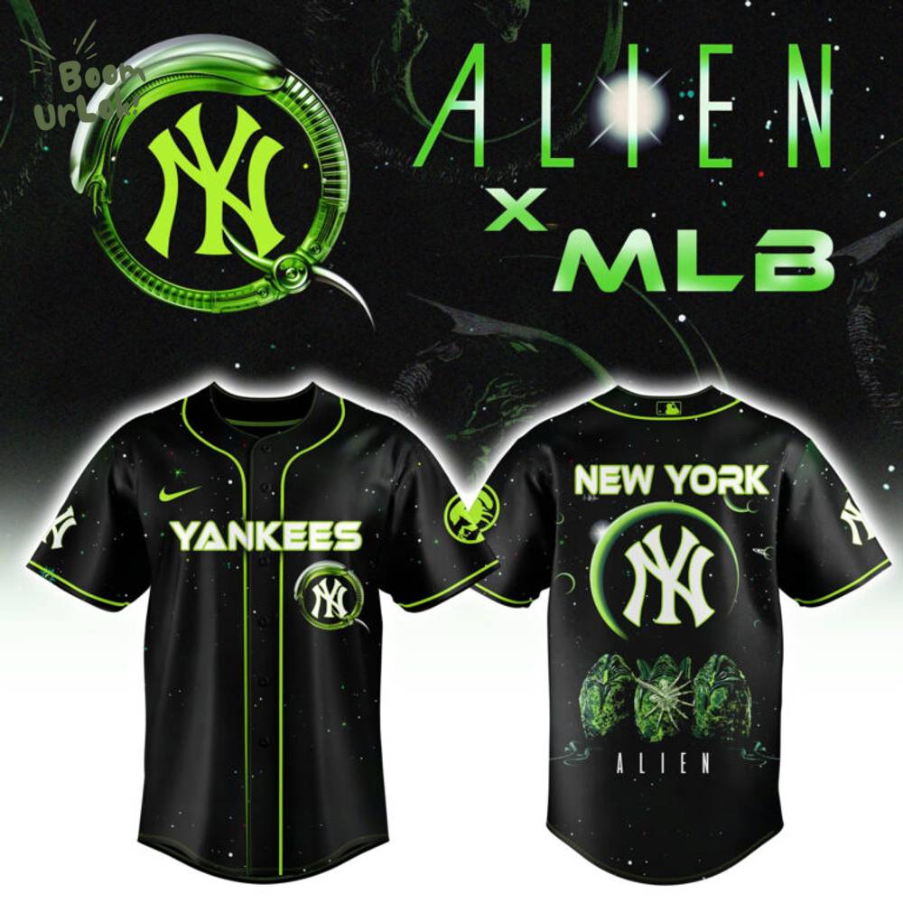 New York Yankees x Alien Combo Baseball Jersey New York Yankees x Alien Combo Baseball Jersey