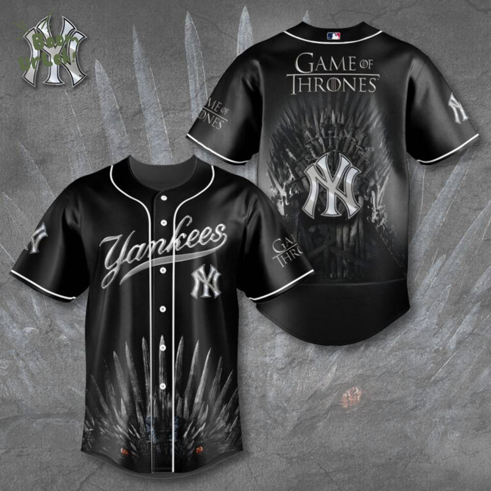 New York Yankees x Game of Thrones Baseball Jersey New York Yankees x Game of Thrones Baseball Jersey
