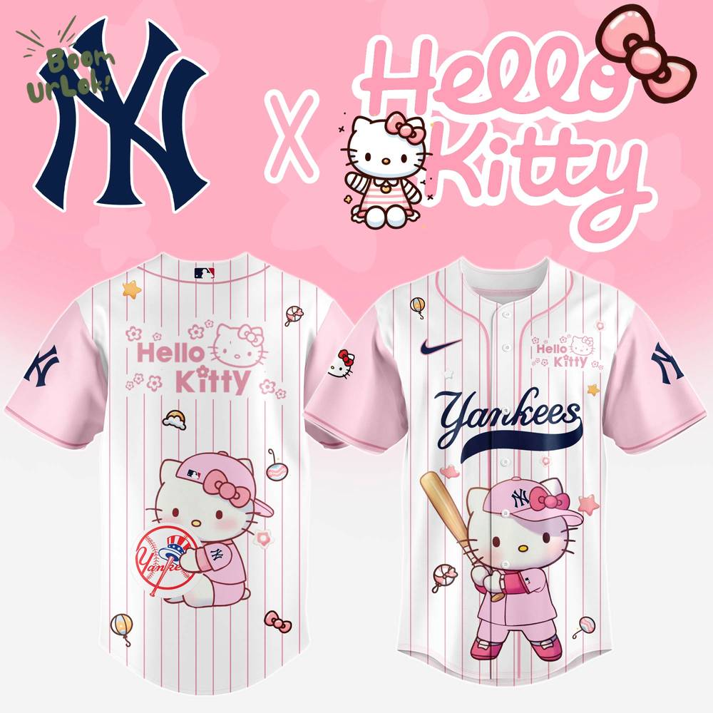 New York Yankees x Hello Kitty Night 2025 Baseball Jersey Editions Limited New York Yankees x Hello Kitty Night 2025 Baseball Jersey Editions Limited
