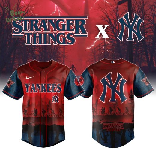 New York Yankees x Stranger Things Night Game Limited Edition Baseball Jersey 2025