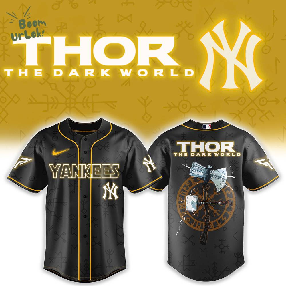 New York Yankees x Thor Avengers Combo Baseball Jersey New York Yankees x Thor Avengers Combo Baseball Jersey