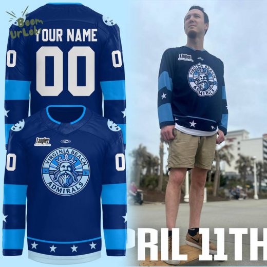 Norfolk Admirals Hockey Jersey 2025 Kelly Cup Playoffs