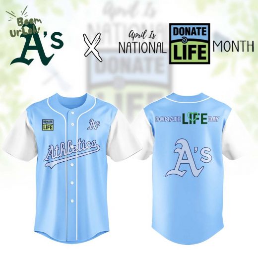 Oakland Athletics MLB x Donate Life Month Jersey Editions Limited