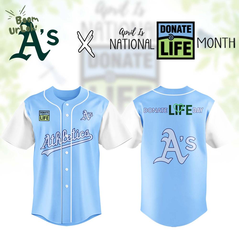 Oakland Athletics MLB x Donate Life Month Jersey Editions Limited Oakland Athletics MLB x Donate Life Month Jersey Editions Limited
