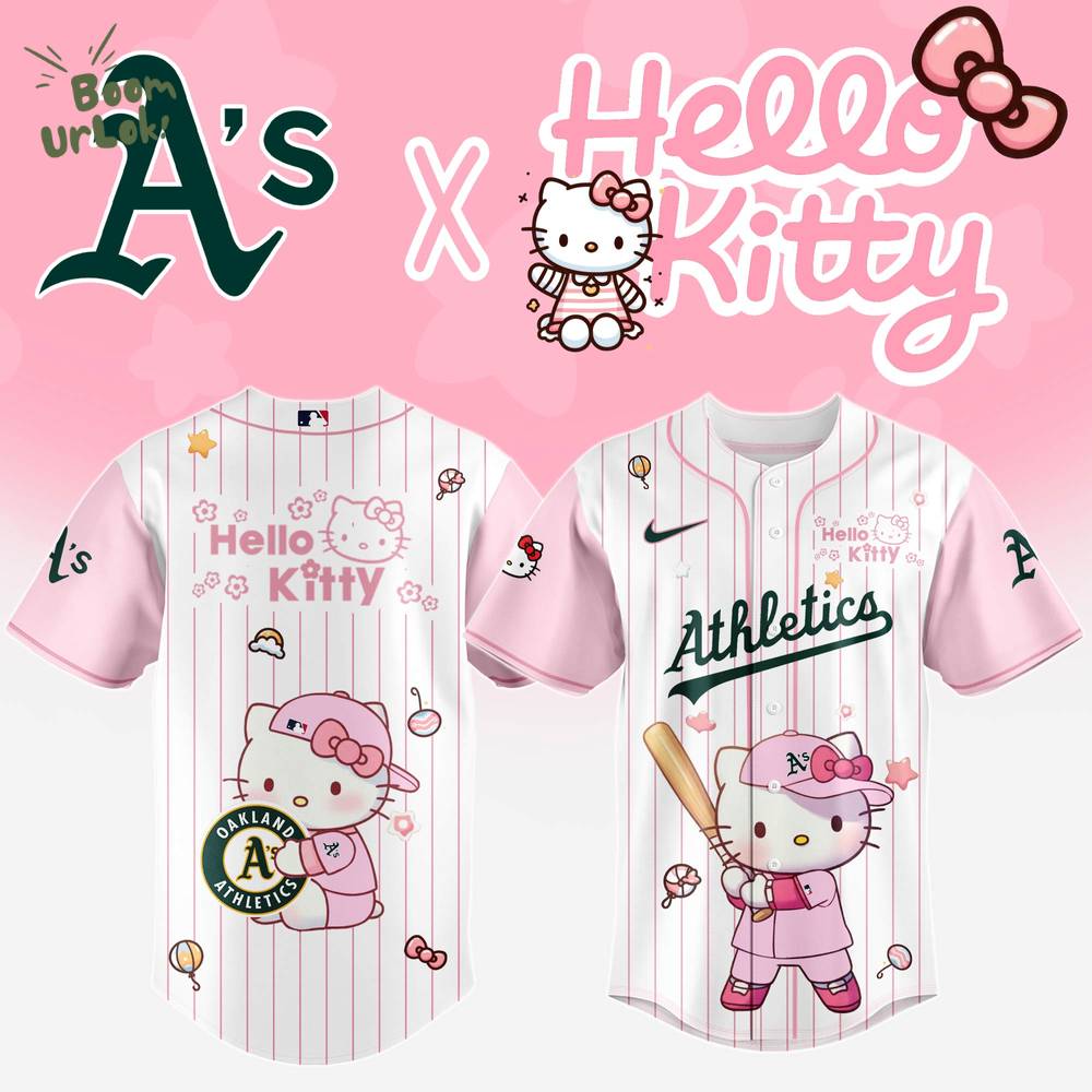 Oakland Athletics x Hello Kitty Night 2025 Baseball Jersey Editions Limited Oakland Athletics x Hello Kitty Night 2025 Baseball Jersey Editions Limited