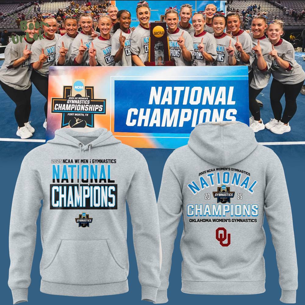 Oklahoma Women’s Gym 2025 WOMEN’S GYMNASTICS NATIONAL CHAMPIONS Hoodie Oklahoma Women’s Gym 2025 WOMEN’S GYMNASTICS NATIONAL CHAMPIONS Hoodie