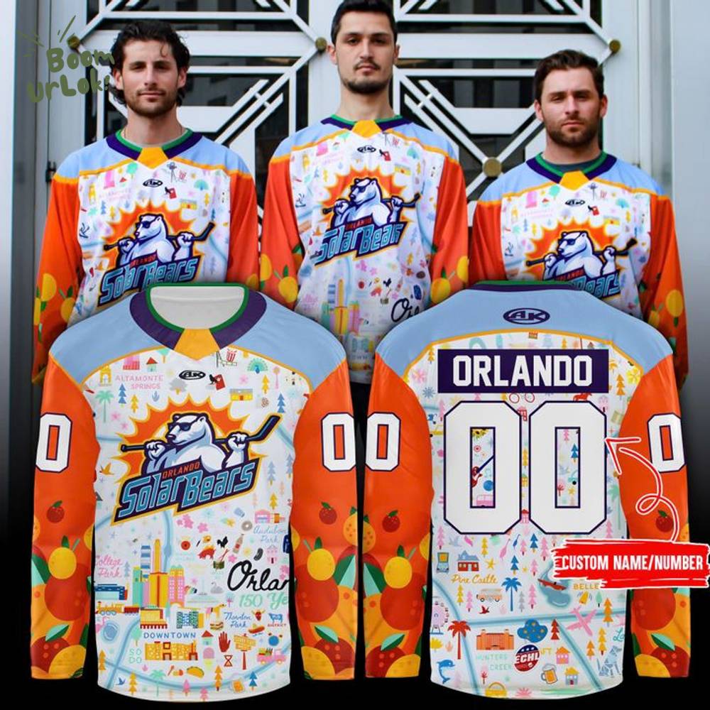 Orlando Solar Bears 150 Years of Limited Edition Hockey jersey 2025 Custom Orlando Solar Bears 150 Years of Limited Edition Hockey jersey 2025 Custom