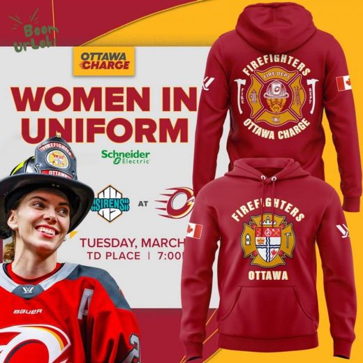 Ottawa Charge x Firefighters Special Edition 2025 Hoodie