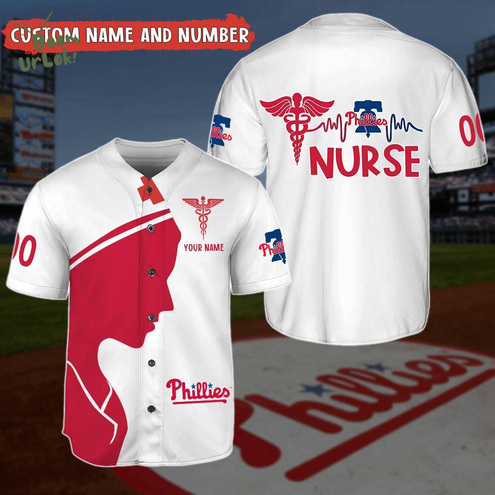 Personalized Philadelphia Phillies x Nurse Jersey-3D Baseball Jersey Personalized Philadelphia Phillies x Nurse Jersey-3D Baseball Jersey