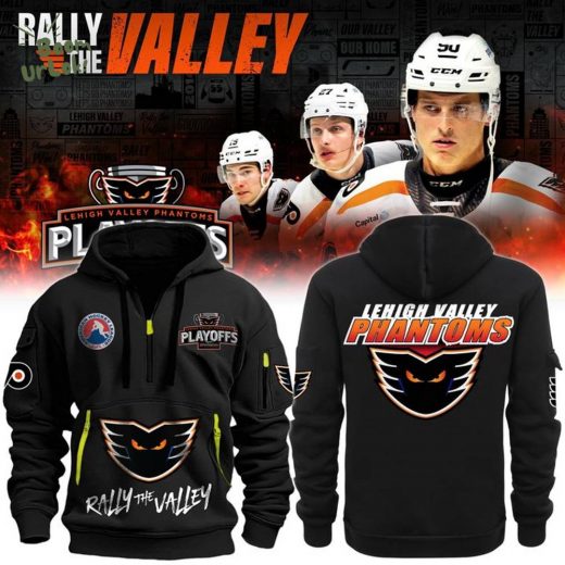 Phantoms “Rally The Valley” Black Quater Zip Hoodie