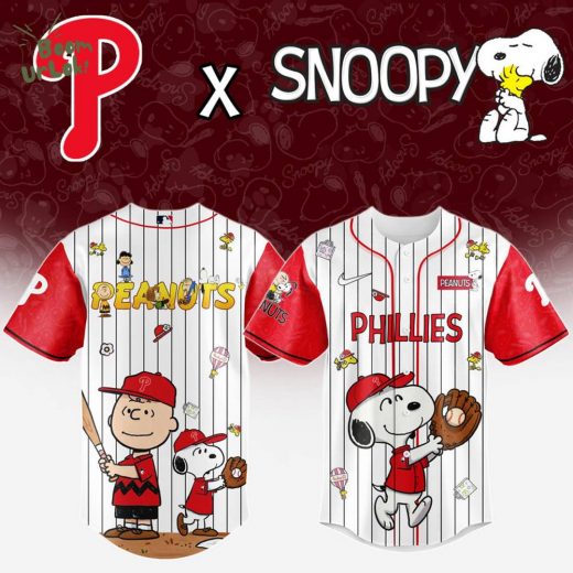 Philadelphia Phillies MLB “75th Anniversary of Peanuts” Snoopy Special Edition Jersey 2025
