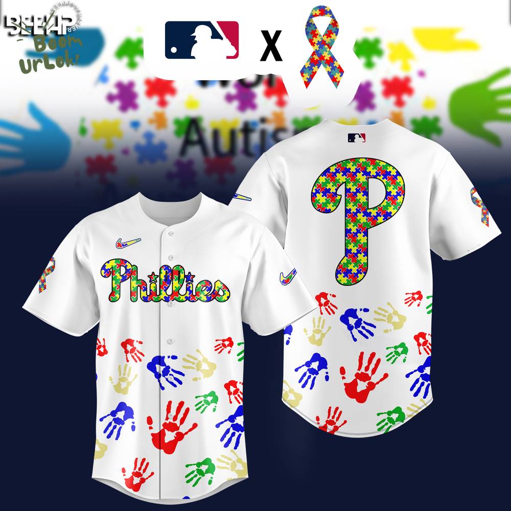 Philadelphia Phillies MLB Autism Awareness Special Edition 2025 baseball Jersey Philadelphia Phillies MLB Autism Awareness Special Edition 2025 baseball Jersey
