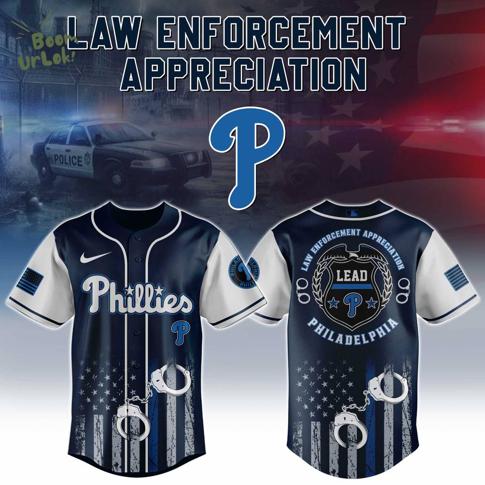 Philadelphia Phillies MLB x Law Enforcement Appreciation Day Jersey Limited Philadelphia Phillies MLB x Law Enforcement Appreciation Day Jersey Limited