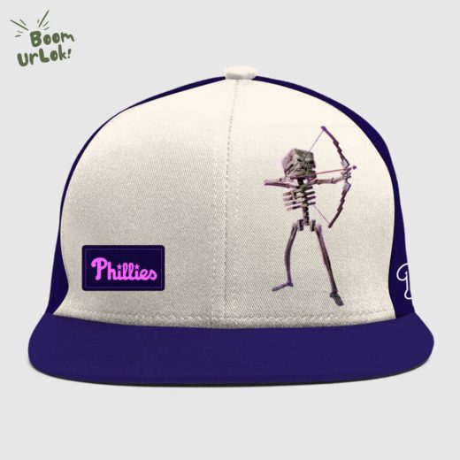 Philadelphia Phillies MLB x SKELETON A MINECRAFT MOVIE Night Jersey Editions Limited