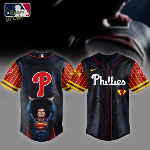 Philadelphia Phillies MLB x Superman Baseball Jersey Editions Limited 2025
