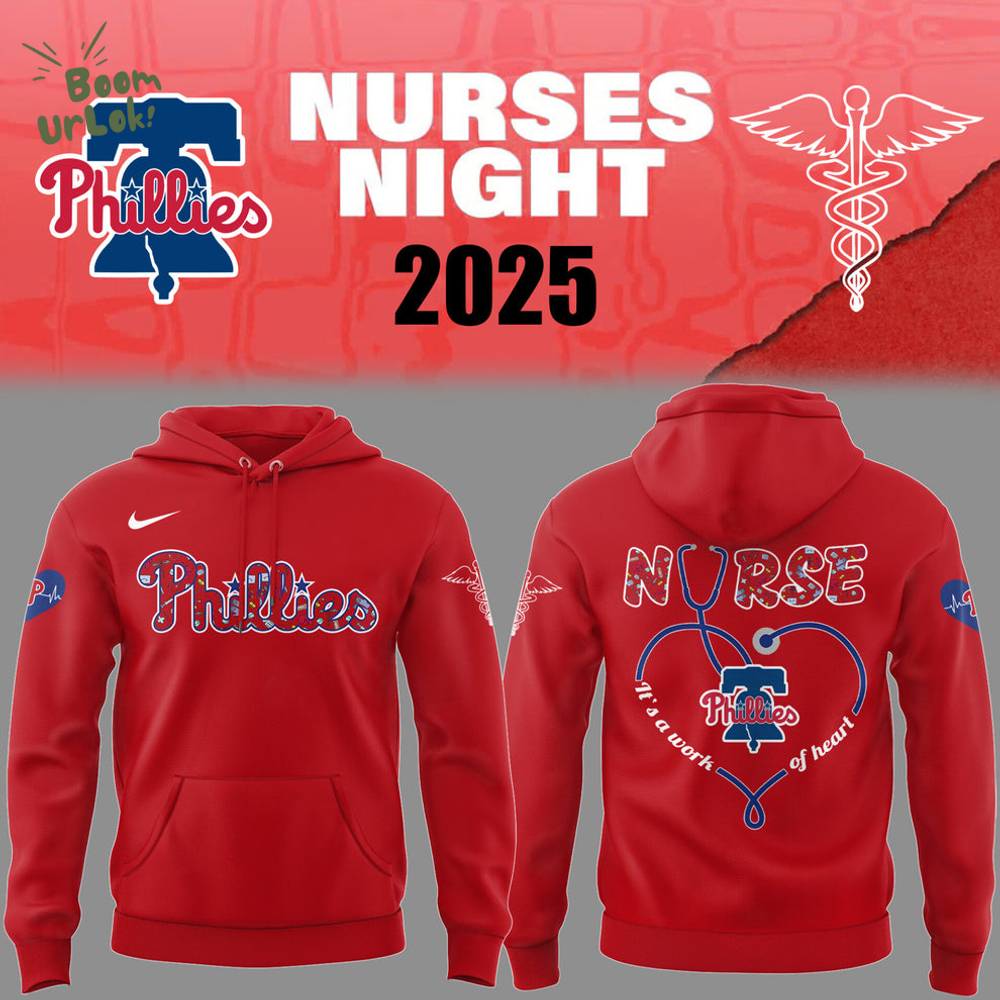 Philadelphia Phillies Nurses Night Red Hoodie Philadelphia Phillies Nurses Night Red Hoodie