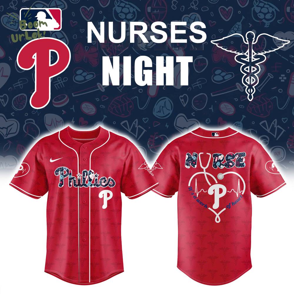 Philadelphia Phillies Nurses Red Baseball Jersey Combo Philadelphia Phillies Nurses Red Baseball Jersey Combo
