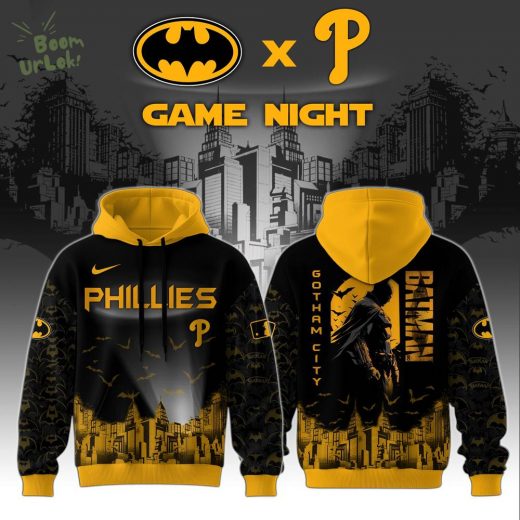 Philadelphia Phillies x DC Batman Game Night Special Edition Hoodie