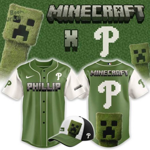 Philadelphia Phillies x MineCraft 2025 Baseball Jersey
