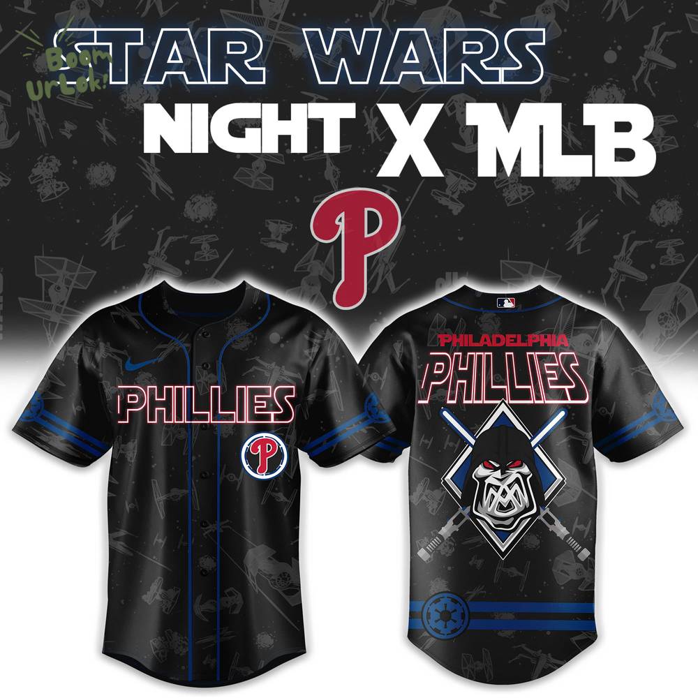 Philadelphia Phillies x Star Wars Night 2025 Baseball Jersey Philadelphia Phillies x Star Wars Night 2025 Baseball Jersey