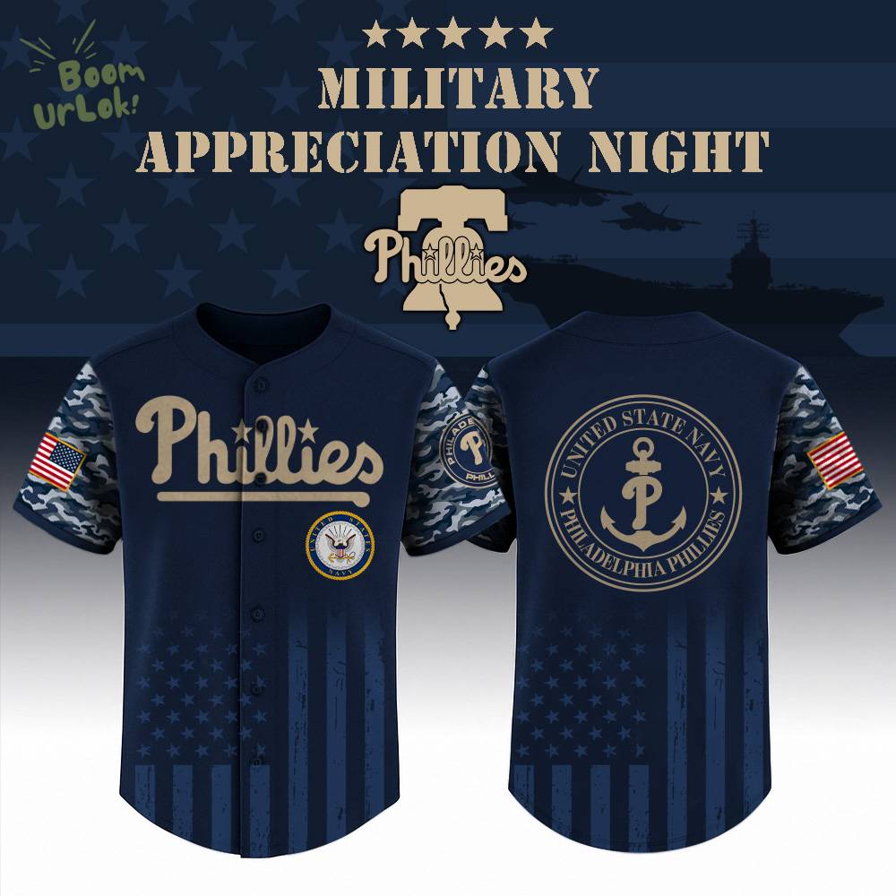 Philadelphia Phillies x US Navy Appreciation Night Special Edition-3D Baseball Jersey Philadelphia Phillies x US Navy Appreciation Night Special Edition-3D Baseball Jersey