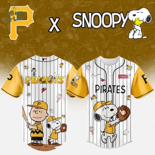 Pittsburgh Pirates MLB “75th Anniversary of Peanuts” Snoopy Special Edition Jersey 2025