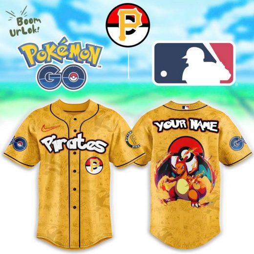 Pittsburgh Pirates x Pokemon Go Charizard Combo Baseball Jersey