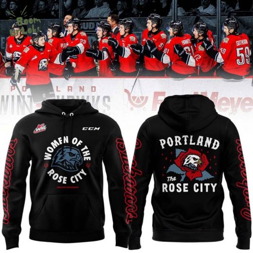 Portland Winterhawks “The Rose City” Black Hoodie 2025