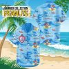 Great Wave Japanese Ocean Print Hawaiian Shirt – Summer Beach Button-Up