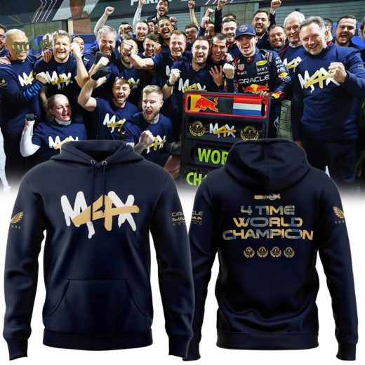 Red Bull Racing 2024 World Champion Winner Max Verstappen Hoodie