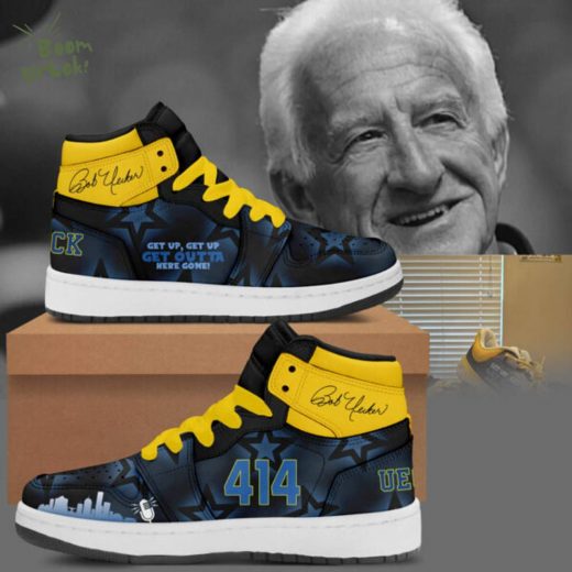Remembrance Bob Uecker Get Up Get Outta Here Gone Limited Edition AJ1 Shoes