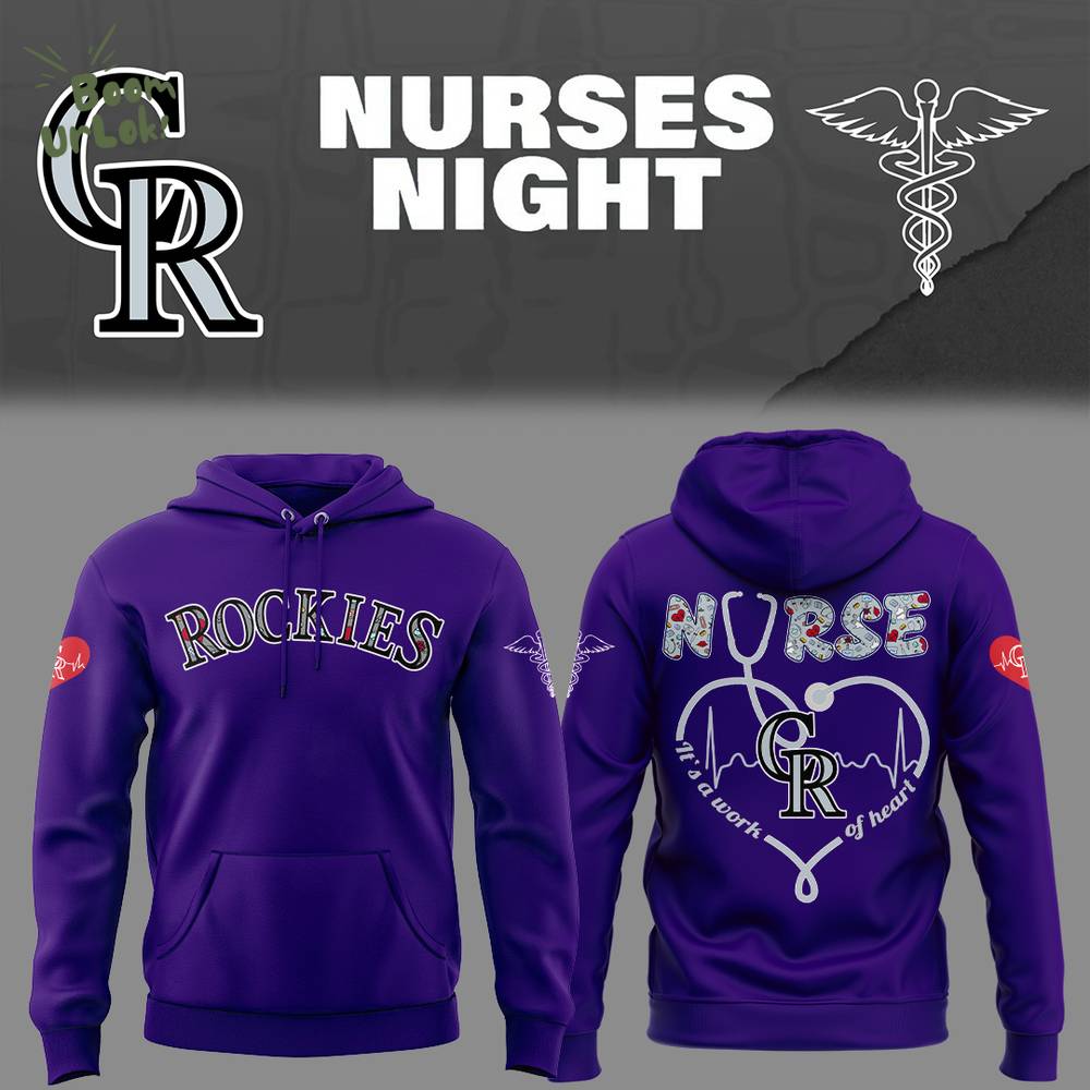 Rockies Baseball NURSES NIGHT tim Hoodie Rockies Baseball NURSES NIGHT tim Hoodie