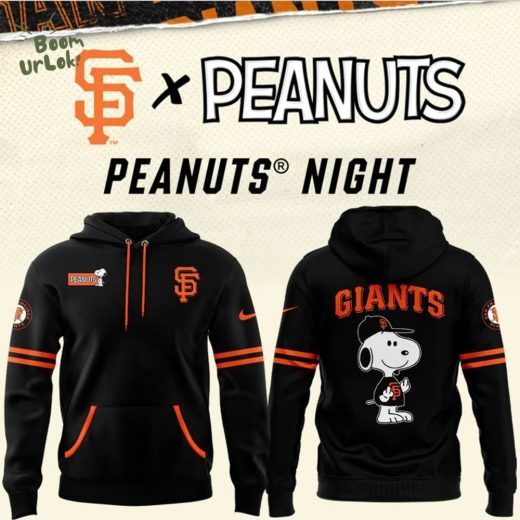 SF Giants x Peanuts Snoopy Black & Orange Hoodie