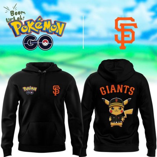 SF Giants x Pikachu Limited Edition Black Hoodie