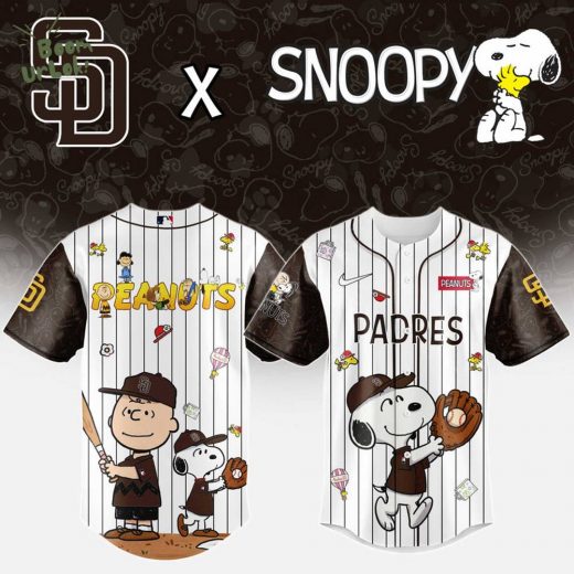 San Diego Padres MLB “75th Anniversary of Peanuts” Snoopy Special Edition Jersey 2025