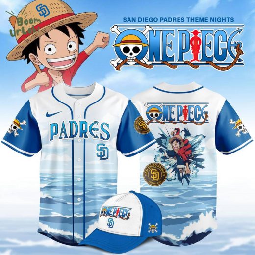 San Diego Padres MLB x One Piece Night Game Custom Name Limited Edition Baseball Jersey 2025