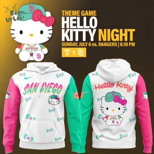 San Diego Padres x Hello Kitty Night New Hoodie