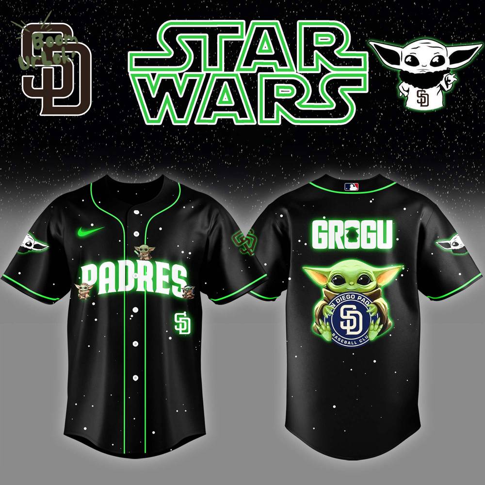 San Diego Padres x Stars Wars Grogu Night Baseball Jersey Editions Limited San Diego Padres x Stars Wars Grogu Night Baseball Jersey Editions Limited