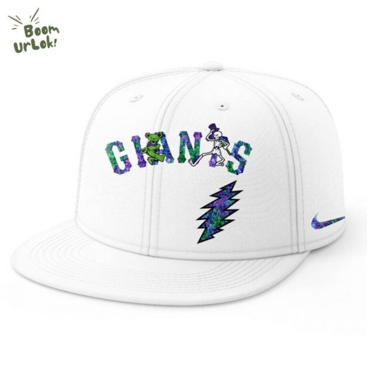 San Francisco Giants Grateful Dead Night Baseball Jersey Flat Cap Set