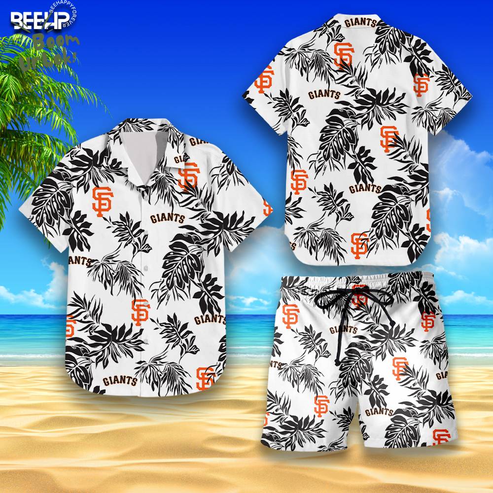 San Francisco Giants Hawaiian Shirt & Shorts Set San Francisco Giants Hawaiian Shirt & Shorts Set