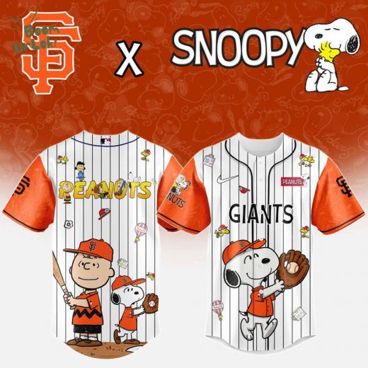 San Francisco Giants MLB “75th Anniversary of Peanuts” Snoopy Special Edition Jersey 2025