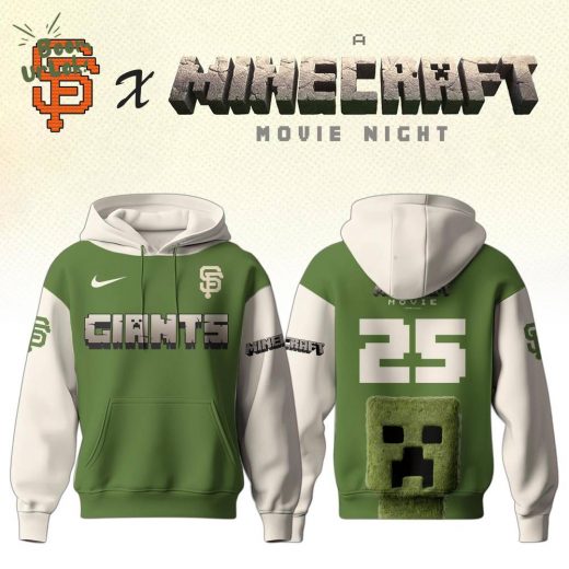 San Francisco Giants MLB x A MINECRAFT MOVIE Night Hoodie Editions Limited